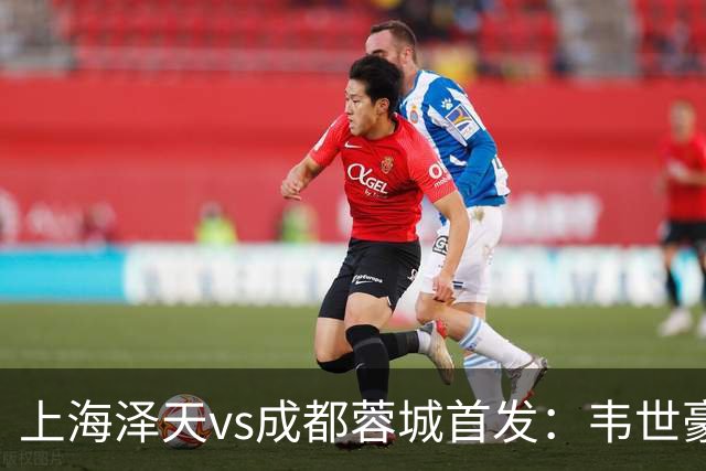 上海泽天vs成都蓉城首发：韦世豪、拜合拉木登场，帅惟浩替补